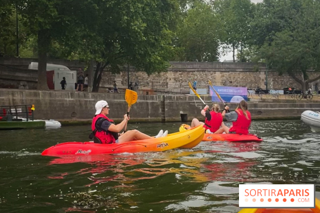 La base nautique gratuite du Bras Marie : du kayak et du canoë sur la Seine face à l'Île Saint-Louis