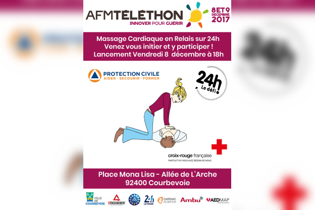 Téléthon 2017 : un relais de 24h de massage cardiaque à la Défense ! 