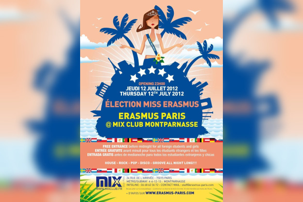 Erasmus Paris : Election Miss Erasmus