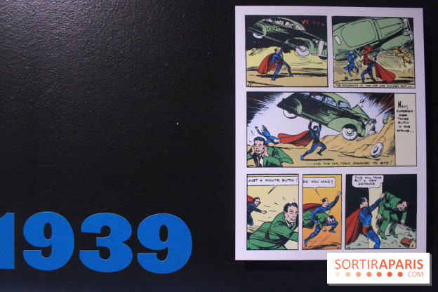 L’Art de DC Comics au Musée Art Ludique - première planche de Superman (1939)