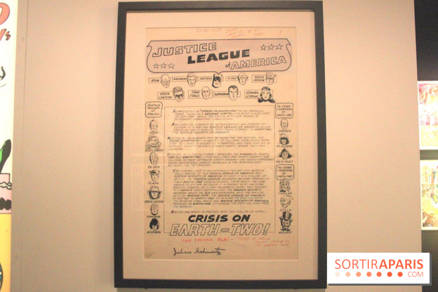 L’Art de DC Comics au Musée Art Ludique - planche Ligue des Justiciers