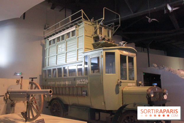 Visuel Musée de la Grande Guerre : camion colombophile