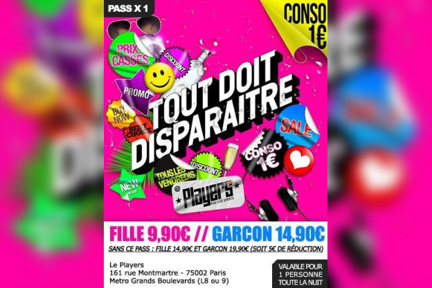 TOUT DOIT DISPARAITRE ! (CONSO 1E)