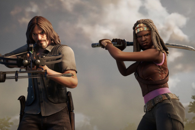 Fortnite x The Walking Dead : les skins de Daryl et Michonne bientôt disponible dans le jeu