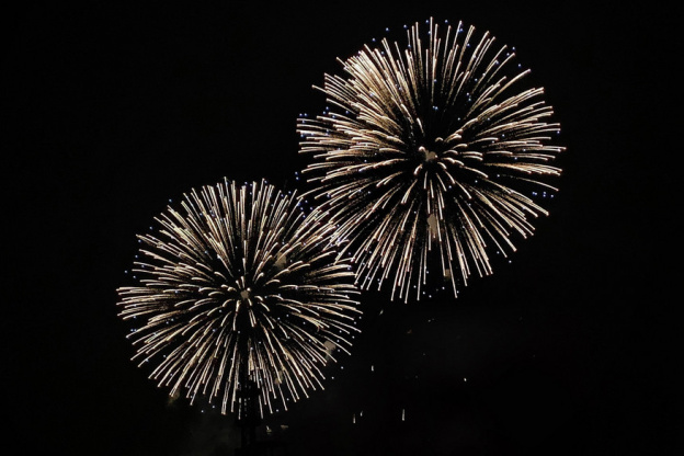 Feu d'artifice du 14 juillet à Gennevilliers (92)