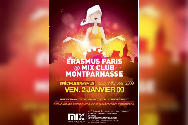 Soirée, Paris, Erasmus, Mix, Etudiants