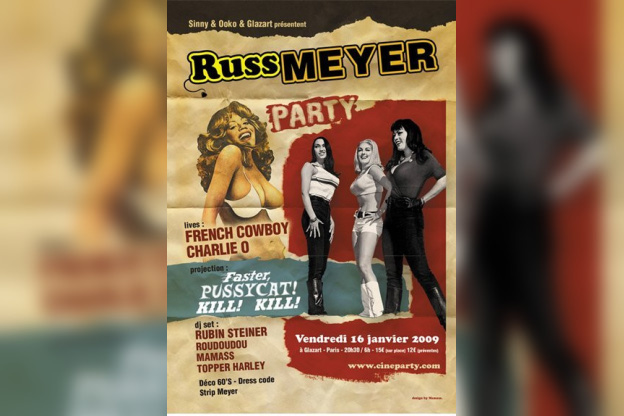 Soirée, Paris, Courts métrages, Russ Meyer, Divan du monde