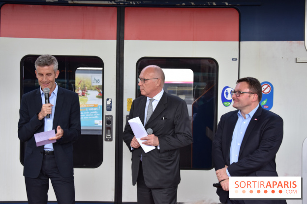 Inauguration du Train des Arts à la gare de l'est