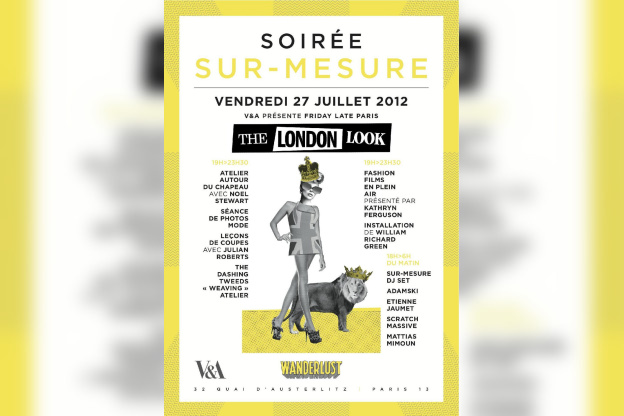 SUR-MESURE : V&A présente Friday Late Paris : The London Look @ WANDERLUST
