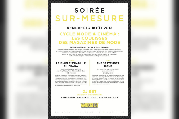 SUR-MESURE : CYCLE MODE ET CINEMA : LES COULISSES DES MAGAZINES DE MODE