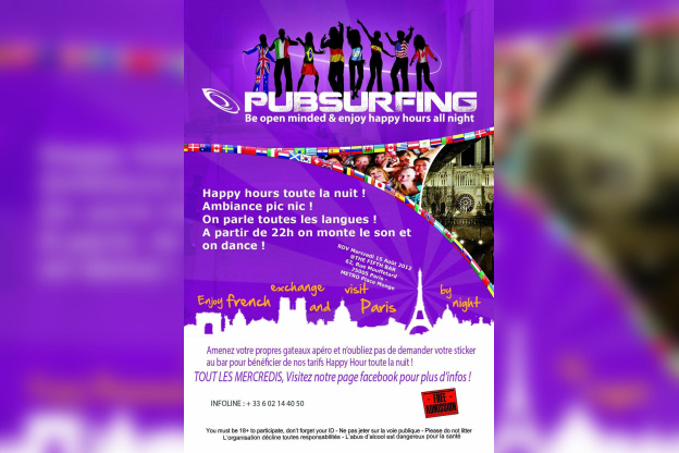 PUBSURFING - APÉRO INTERNATIONAL + BEER PONG @THE FIFTH BAR 