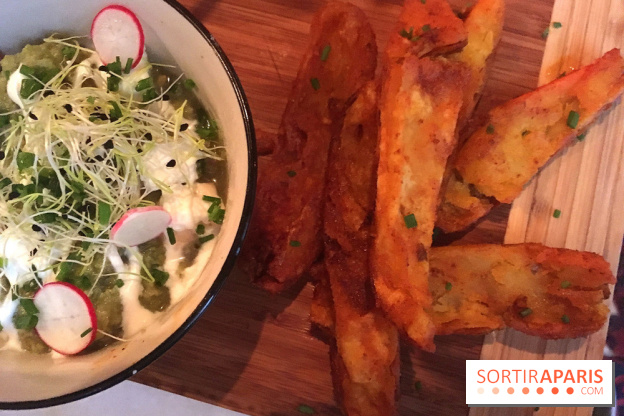 La carte de Victoria Mac Garvey au Maria Magdalena - guacamole/frites de patates douces