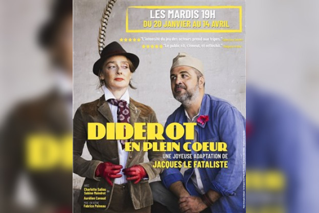 Diderot en plein cœur : comédie au Théâtre Les 3 Clés