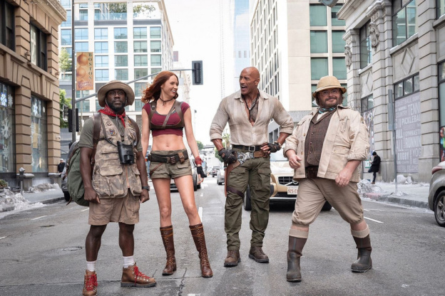Jumanji : Bienvenue dans notre monde : Karen Gillan, Kevin Hart, Jack Black, Dwayne Johnson