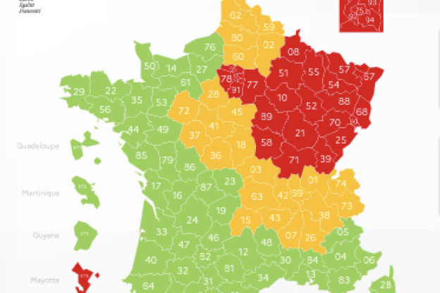 Coronavirus : Carte de France du déconfinement par département le 5 mai 2020