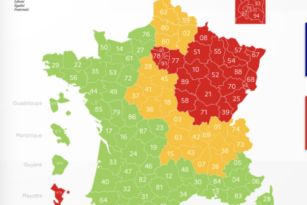 Coronavirus : Carte de France du déconfinement par département le 6 mai 2020