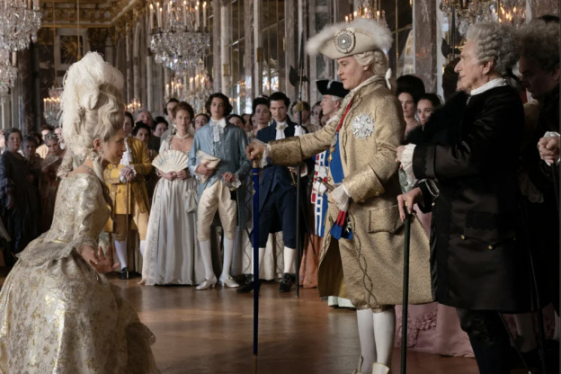 Jeanne du Barry (Maïwenn) et Johnny Depp (Louis XV) dans Jeanne du Barry 