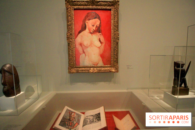 Exposition DADA au Musée de l'Orangerie - au centre, Nu sur fond rouge, Pablo Picasso, 1905