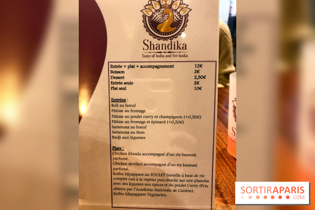 Shandika, le resto street food Sri Lankais