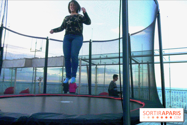 Les trampolines sur la Tour Montparnasse