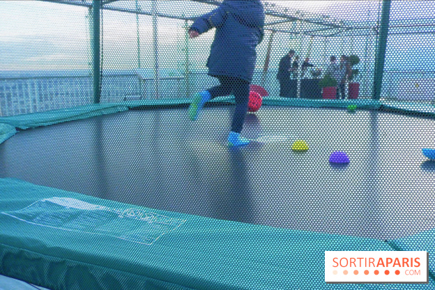 Les trampolines sur la Tour Montparnasse