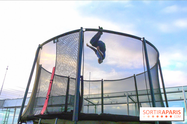 Les trampolines sur la Tour Montparnasse