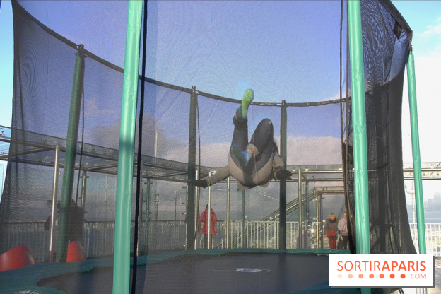 Les trampolines sur la Tour Montparnasse