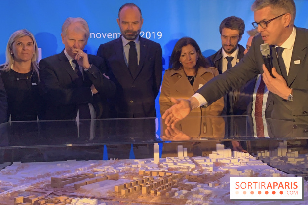 Lancement des travaux du futur Village Olympique "Pleyel-Bords de Seine" à Saint-Ouen 