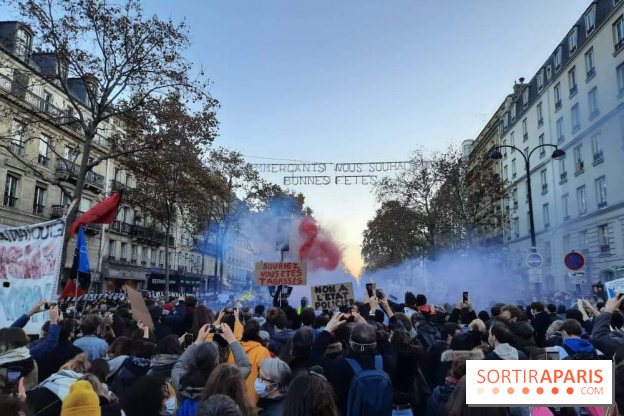 Manifestation "sécurité globale" : incendie et débordements entre manifestants et forces de l'ordre
