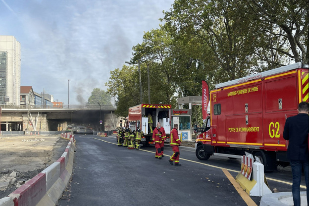 Paris : incendie sous le pont National dans le 13e arrondissement, circulation interrompue