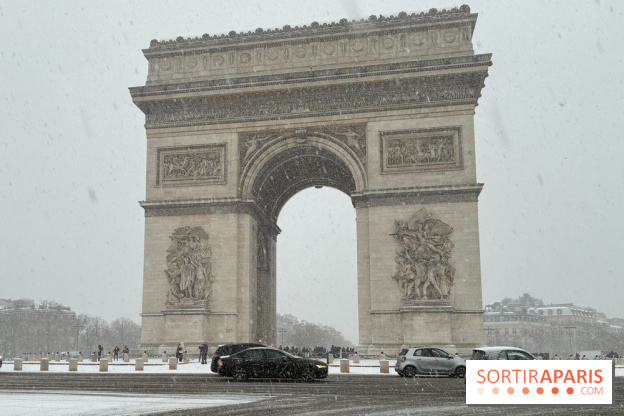 La Neige à Paris - Arc de Triomphe