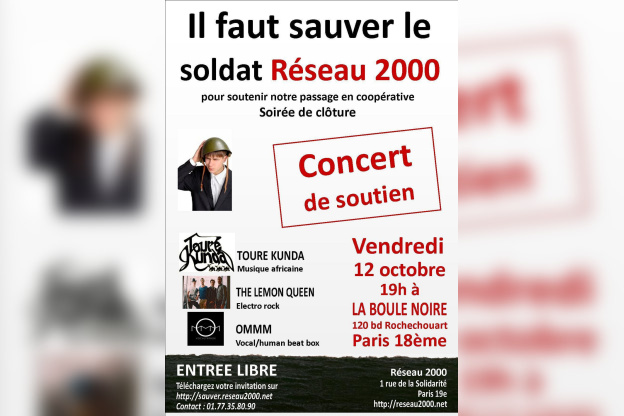 Concert TOURE KUNDA, LEMON QUEEN ET OMMM : soutien à "il faut sauver le soldat Réseau 2000"
