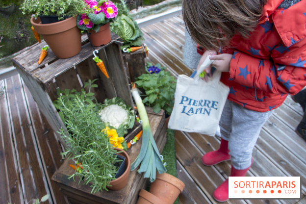 Chasse aux oeufs de Pâques Pierre Lapin au BHV Marais : les photos