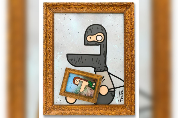 Exposition "Hors Cadre" du street artist TocToc à la Galerie Sakura