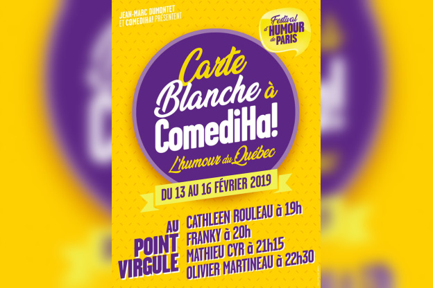 Carte Blanche à l’humour québécois au Point Virgule