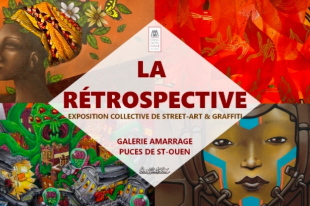 Exposition collective de street-art et graffiti à la Manufacture des Puces de Saint-Ouen