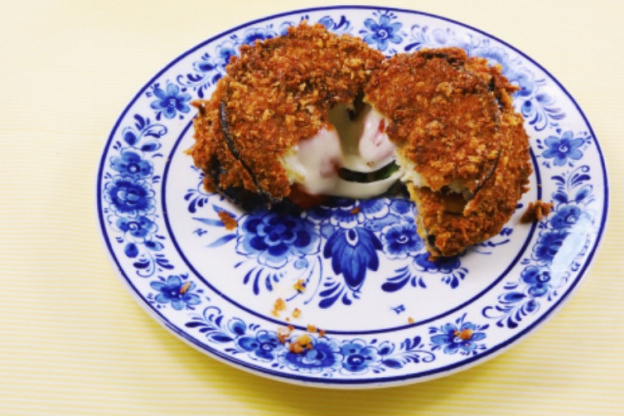 La recette des croquettes d’aubergine farcies à la provola des chefs de Big Mamma