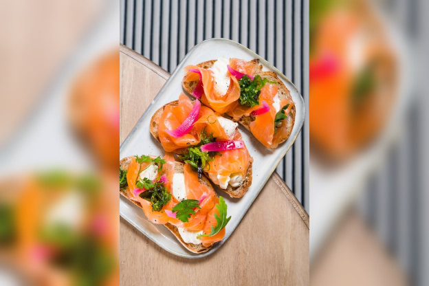 La recette de la tartine au saumon fumé d'Astara