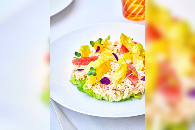 La recette de la salade de king crab du chef Jérôme Videau