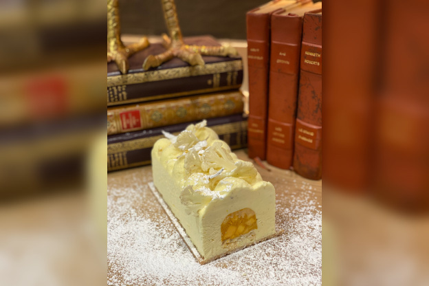 La bûche de Noël 2020 de David Gallienne (Top Chef 2020) pour Le Jardin des Plumes