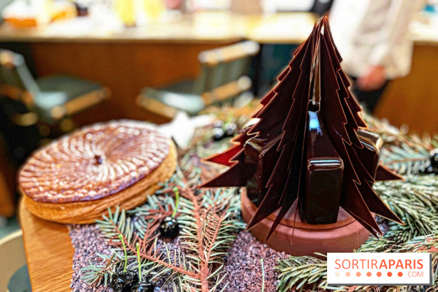 Bûche de Noel 2020 par Stephanie Le Quellec et Pierre Chirac au restaurant La Scène