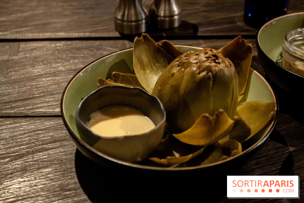 Artichaut vinaigrette de Jacopo Paris (9,5 €)