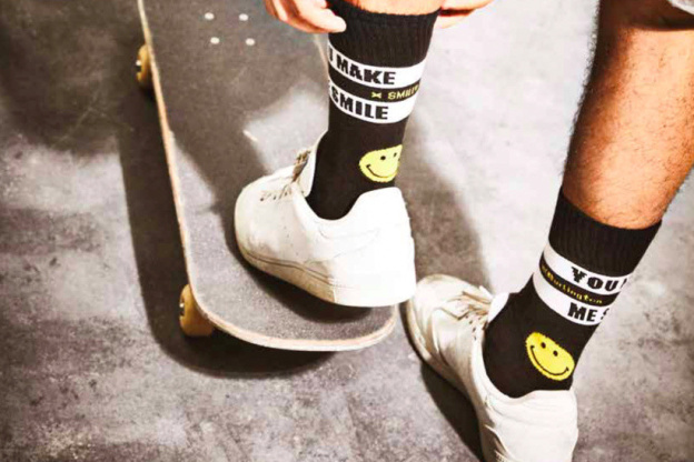 Burlington met du smile sur ses chaussettes 