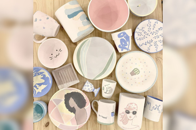 Noël 2020 : les ateliers de peinture sur céramique de l'Atelier Geneviève