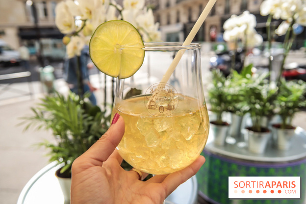 Thé glacé et éclair Tokyo Mojito chez Mariage Frères, les photos