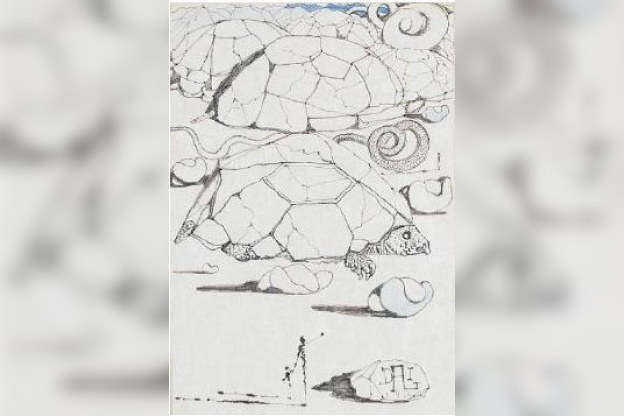 Illustration pour Mao-Tse-Tung, 1966 encre et gouache sur papier, 27,6 x 19,1 cm