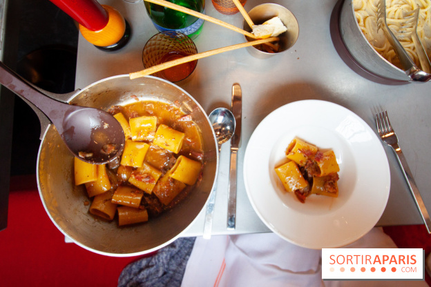 Cucina, Ducasse à la Maison de la Mutualité : paccheri à la joue de bœuf