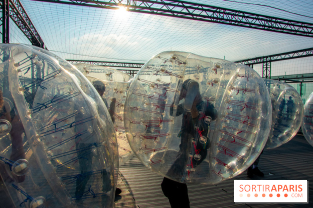 Animation de Bubble Foot sur la Tour Montparnasse