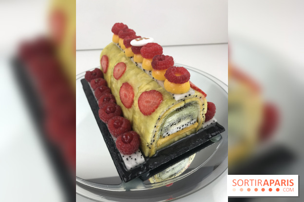 Bûche de Noël 100% fruits de la Ferme de Longchamp