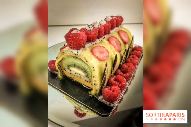 Bûche de Noël 100% fruits de la Ferme de Longchamp